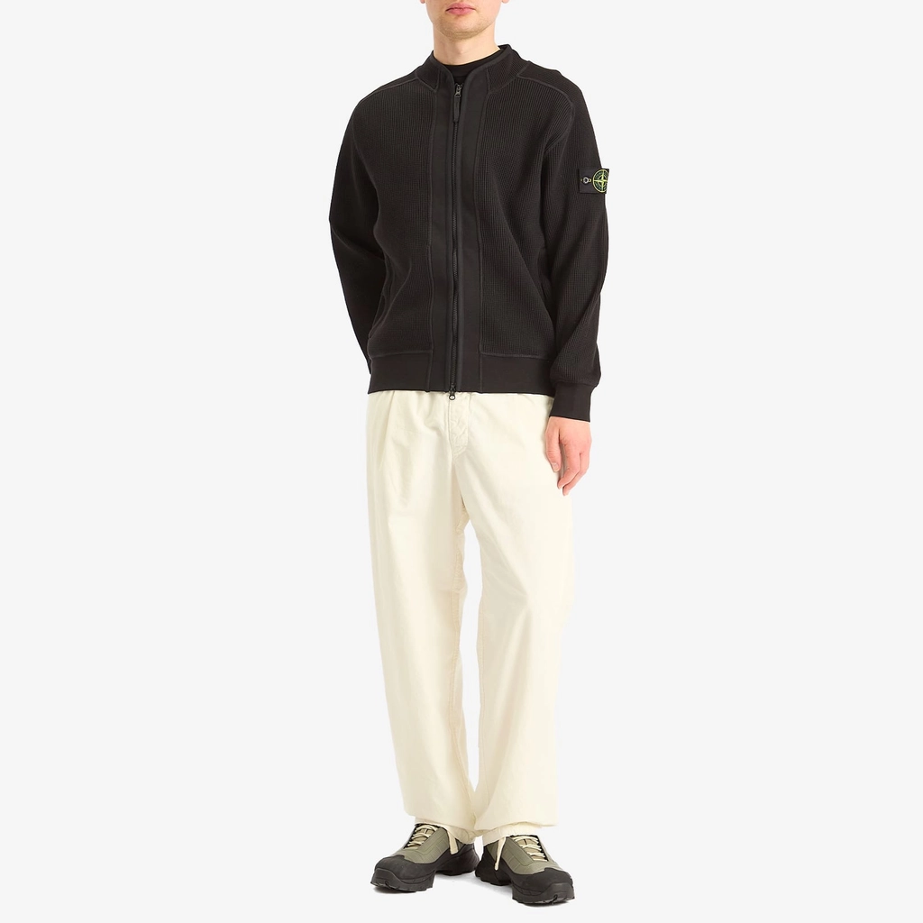 Stone Island Men's Marina Organic Cotton Tela Pleated Trousers Ivory